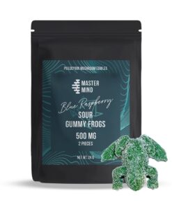 Mastermind – Blue Raspberry Sour Gummy Frogs (1000mg)