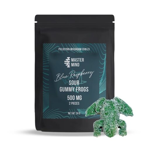 Mastermind – Blue Raspberry Sour Gummy Frogs (1000mg)