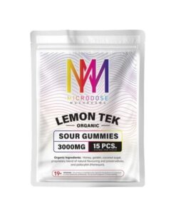 Organic Lemon Tek Sour Cherry mushroom Gummies (3000mg)