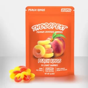 PEACH RINGS Best HHC GUMMIES – 250MG