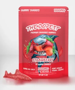 Strawberry Sharks Best HHC THCA Gummies – 1000MG